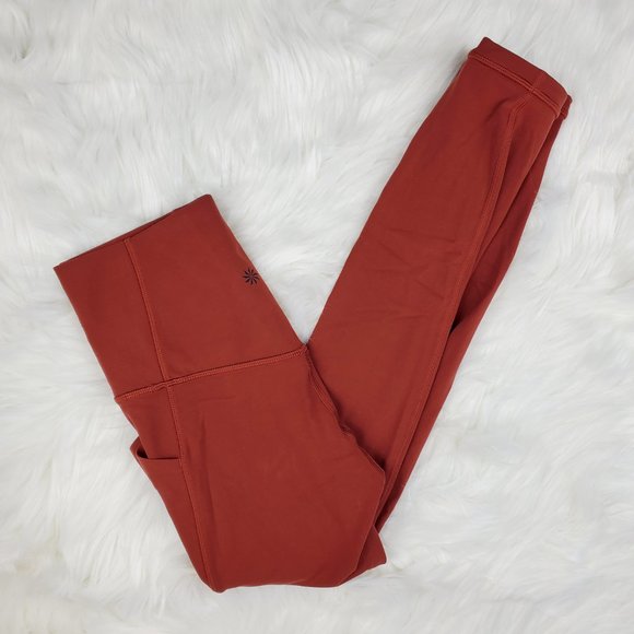 NWT Athleta Red Salutation Twist 7/8 Leggings - Picture 8 of 8